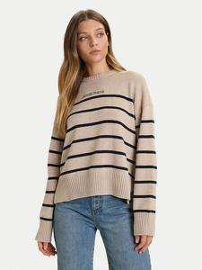 Свитер relaxed fit W5BR03 Z3HM1 Guess Jeans, бежевый