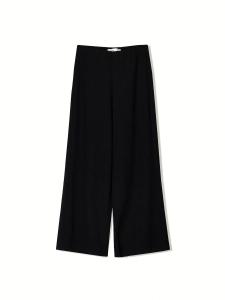 Широкие брюки Bershka, черный