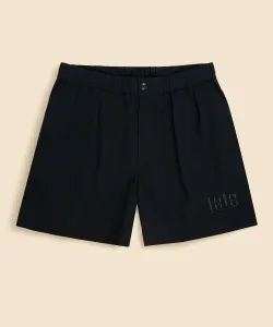 Плиссированные шорты с логотипом 1818 из полиэстера Brooks Brothers, цвет Navy