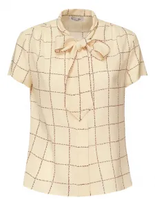 Шелковая блузка Febe с бантом Loro Piana, нейтральный