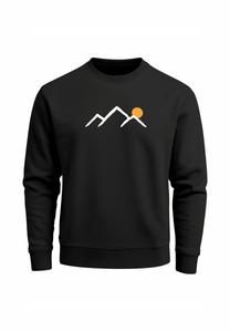 Толстовка Neverless FRONTPRINT RUNDHALS, Schwarz/Black