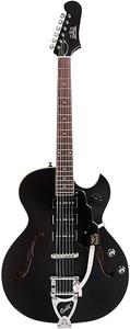Электрогитара Guild Starfire I Jet 90 Satin Black - Semi Hollow Body Electric Guitar