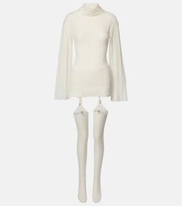 Шерстяное мини-платье Aya Muse, Papyrus