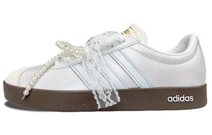 Кроссовки для скейтбординга VL Court 2.0, износостойкие, женские, серебристые Adidas Neo, Silver