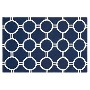 Ковер из шерсти Dhurries Roundlink, сотканный вручную, плоский Safavieh, мультиколор, 183x275 см