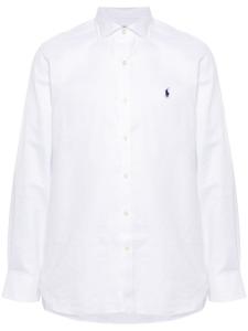 Polo Ralph Lauren рубашка с вышивкой Polo Pony, белый