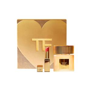 TF Box Limited Edition Палетка для губ и румян Легко растушевывается Устойчивая 2,8 г+3,3 г TOM FORD, two-piece set: slim gold tube #04+sparkling iridescent light perfume 30ml