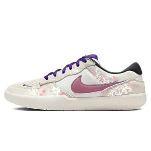 Nike Кроссовки для скейтбординга SB Force 58 с защитой от скольжения, износостойкие, унисекс, бежево-розовые