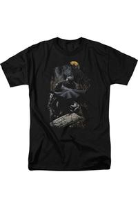 Футболка с коротким рукавом Batman Sweeping Cape для взрослых Gildan, черный