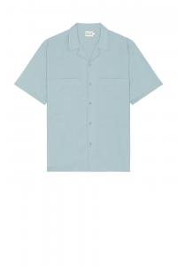 Рубашка свободного кроя с фактурной отделкой Bound, синий