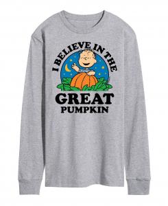 Мужская футболка peanuts believe in great pumpkin AIRWAVES, серый