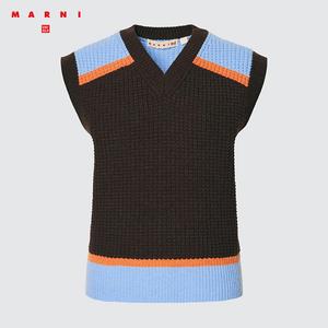 Трикотажный жилет Uniqlo, 35 коричневый