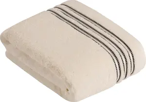 Полотенце Vossen "Cult de Luxe", (1 шт.), с блестящей каймой 100х150 см (1 шт.), слоновая кость