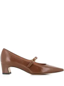 Туфли-лодочки с острым носком и каблуком 45 мм Tassinari, коричневый