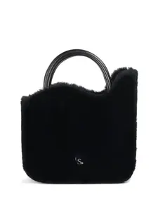 Маленькая сумка-тоут из овчины Ivy Le Silla, черный