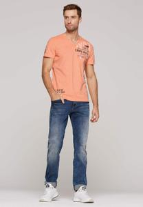 Футболка с принтом M USED LOOK Camp David, оранжевый