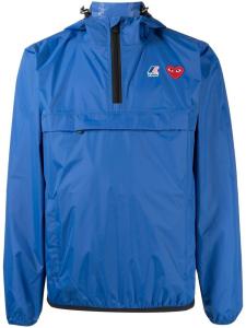 Comme Des Garçons худи на молнии из коллаборации с K-Way, синий