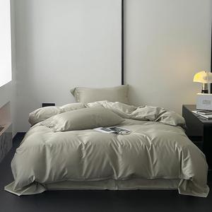 UJNHGQ Комплект постельного белья однотонный 600TC хлопок мягкий
