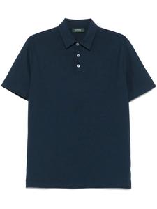 Рубашка-поло из хлопка Zanone, синий