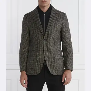 Стильная куртка 2 в 1 удлиненного кроя c-jaye-j-bib-233 с добавлением шерсти Boss, коричневый