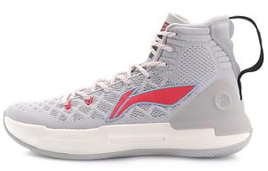 Баскетбольные кроссовки YuShuai 13 унисекс с высоким верхом серые/белые Lining