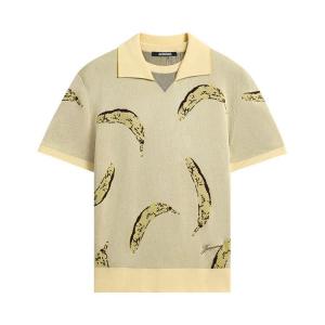 Поло Jacquemus Le Polo Marino, Banana Jacquard Yellow