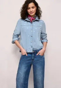 Блузка на пуговицах с принтом herzdetails Street One Studio, Blau