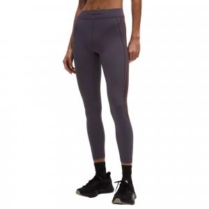 Штаны для йоги Wunder Train Lululemon, aesthetic фиолетовый/night moth черный/aprp/nigh