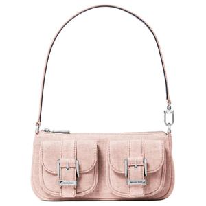 MICHAEL KORS Женская сумка из ткани маленького размера светло-розовая