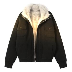 Пуховик Unisex Lapel Fleece lined Others X1617, черный mountain hawk top