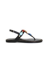 Сандалии с Т-образной застежкой CAFèNOIR, цвет Nero