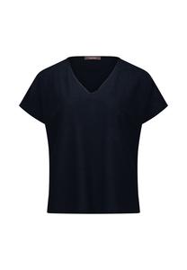 Блузка-рубашка с V-образным вырезом Vera Mont, цвет Night Sky