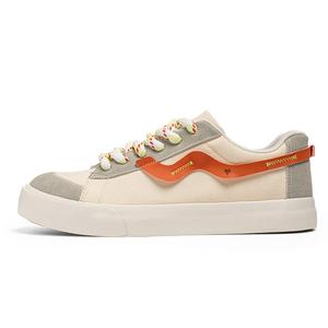 NANJIREN Низкие скейтерские кроссовки мужские бежево-оранжево-красные, цвет Beige Orange Red