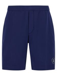 Бермуды из интерлок-хлопка Brunello Cucinelli, синий