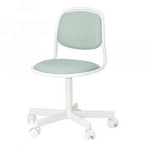 Детский стул Ikea Orfjall, белый/зеленый