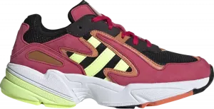 Кроссовки Adidas Yung-96 Chasm J 'Pink Hi-Res Yellow', розовый