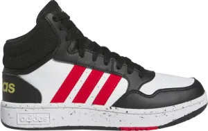Кроссовки Adidas Hoops Mid J 'Black White Vivid Red', черный