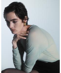 IRIS 47/прозрачные топы с длинными рукавами