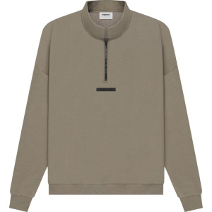 Толстовка Fear of God Essentials Mockneck Half Zip 'Taupe', загар