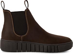 Женские классические кожаные ботинки челси на низком каблуке Infinity Leather, Brown