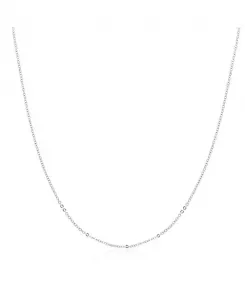 Классическое цепочное ожерелье из 14-каратного белого золота, 18 дюймов The Lovery, gold