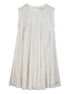 Платье со складками Michael Kors Kids, нейтральный