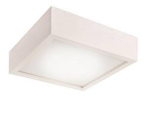 Потолочный светильник Lamkur Square, белый - 28 x 28 см - количество языков пламени: 1