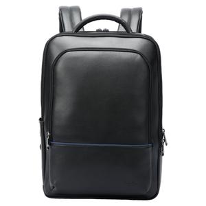 Верхний слой кожи Кожаная сумка для ноутбука Рюкзак Повседневный Мужской Черный BOPAI, Черный 61-70111E (В комплекте 32-123381)