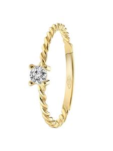 Круглое кольцо из золота 585 пробы Lucardi