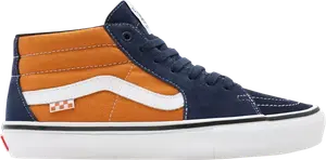 Кеды Vans Skate Grosso Mid Navy Orange, синий