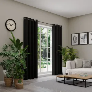 Нейтекс для вас! Штора «BELMONDO», (1 шт.), однотонная с бархатистой поверхностью, на заказ Neutex For You!, черный