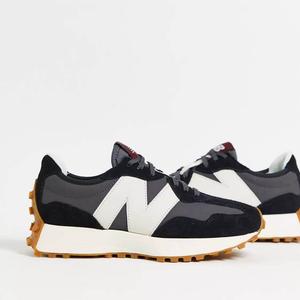 Женские кроссовки New Balance 327, черный/коричневый