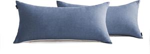 Комплект наволочек Soulful, 2 предмета, 40x80 см, синий деним