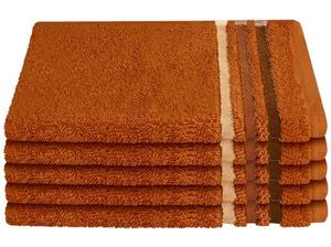 Набор полотенец Schiess шт Skyline Color 5-teilig, 30x1x50 см цвет terrakotta